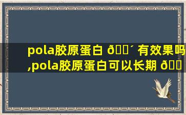 pola胶原蛋白 🐴 有效果吗,pola胶原蛋白可以长期 🐠 服用吗